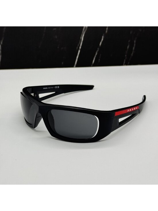Prada Linea Rossa PS02YS 1BO06F Unisex Black Gray Sport Sunglasses Authentic NEW main image 10
